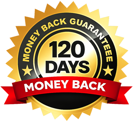 120 day money back guarantee seal