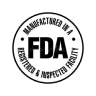 Manufactured in a FDA registered and inspected facility