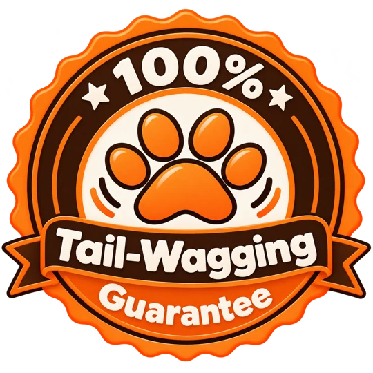 100% Tail-Wagging Guarantee badge